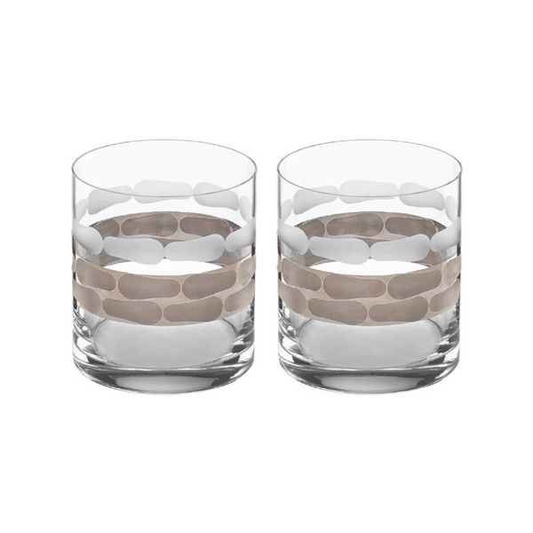 Truro Double Old Fashioned Platinum Set of 2