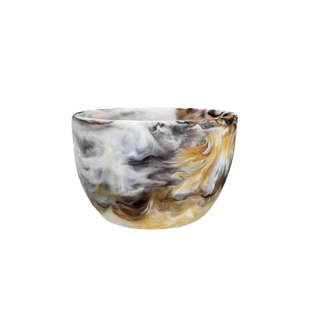 Swirl Colored Resin Deep Bowl