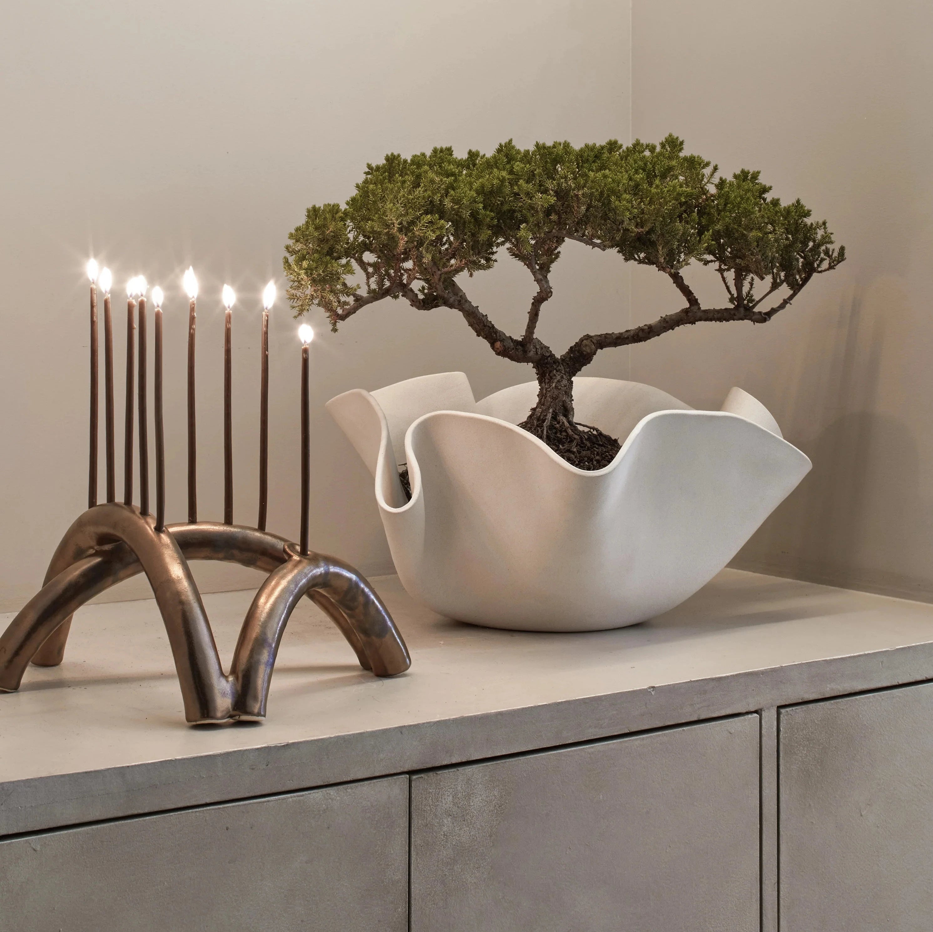 Shayna Heritage Bronze Menorah