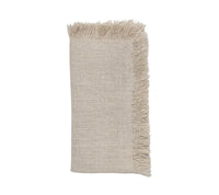 Fringe Napkin Silver & Natural Set of 4