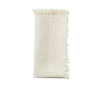 Fringe Napkin White & Gold Set of 4