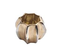 Desert Napkin Ring Gold & Silver Set of 4