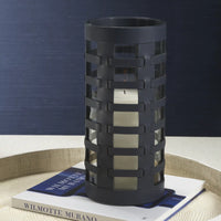 Napoli Napa Leather Hurricane / Vase - Navy