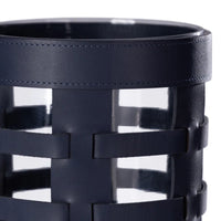 Napoli Napa Leather Hurricane / Vase - Navy