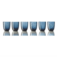 Idra Mixed Pattern Glass Set of 6