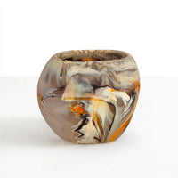 Oceania Resin Vase Mocha -
