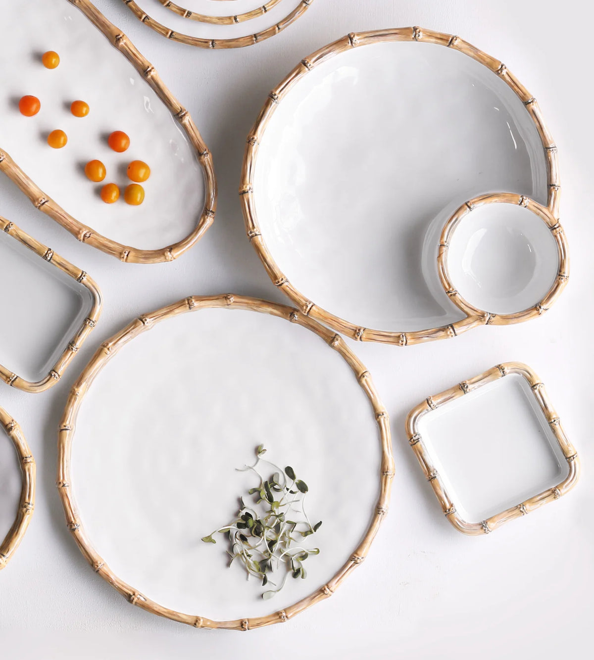 Vida Melamine Bamboo 16" Platter