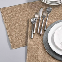 Woven Gold Oblong Placemat Set of 4