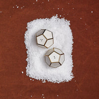 Pentagon Spice Jewels Salt & Pepper Set - White & Gold