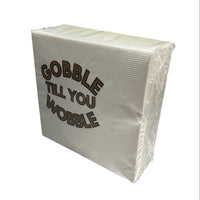 Cocktail Napkin Pack - Gobble Til You Wobble