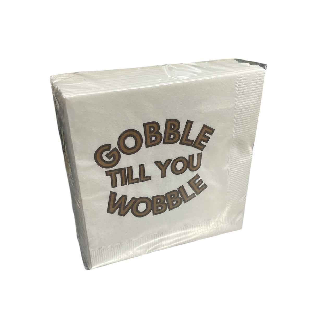 Cocktail Napkin Pack - Gobble Til You Wobble