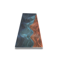 Split Midnight Blue Straw Rectangle Platter