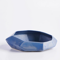 Polygon Stone Bowl Azul