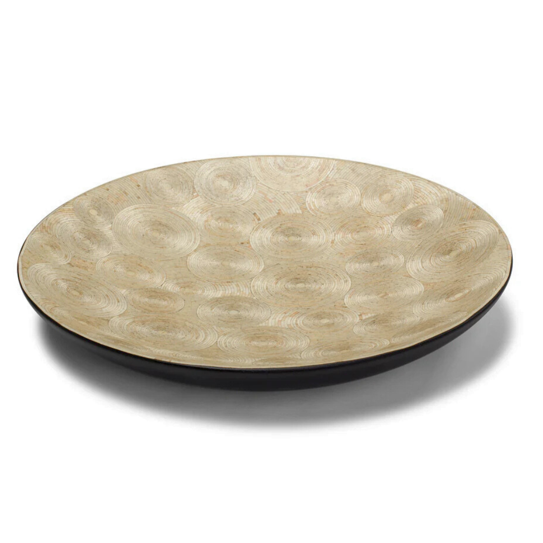 Split Gold Natural Round Centerpiece 18"