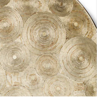 Split Gold Natural Round Centerpiece 18"