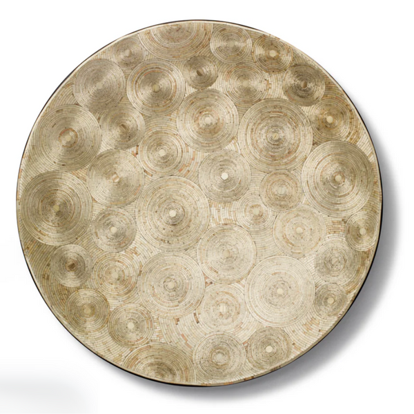 Split Gold Natural Round Centerpiece 18"