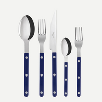 Bistrot Solid Shiny Flatware 5 Piece Setting -
