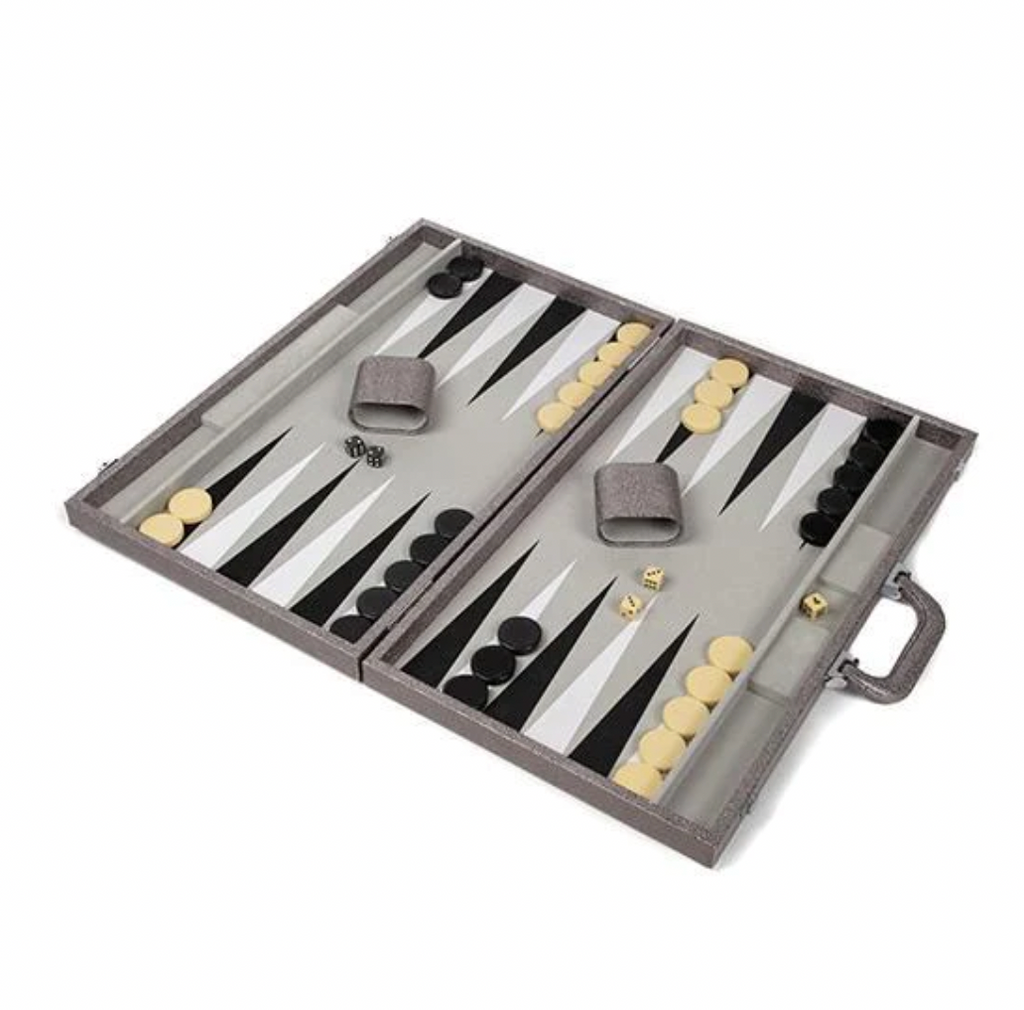 Backgammon Set Onyx Silver Backgammon Set Onyx Silver Backgammon Set Onyx Silver