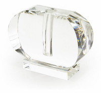 Crystal Oval Wide Bud Vase