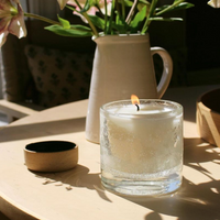 Cylinder Candle Clear Bubble - Medium