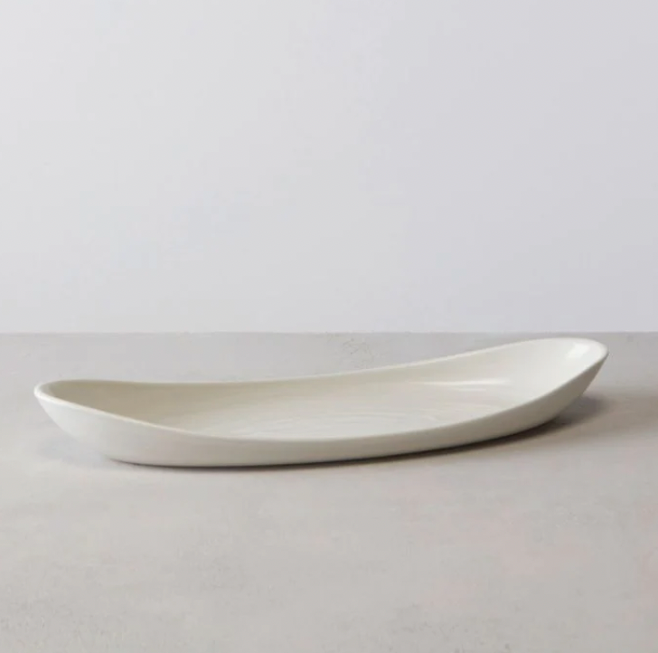 Barre Serving Platter Alabaster