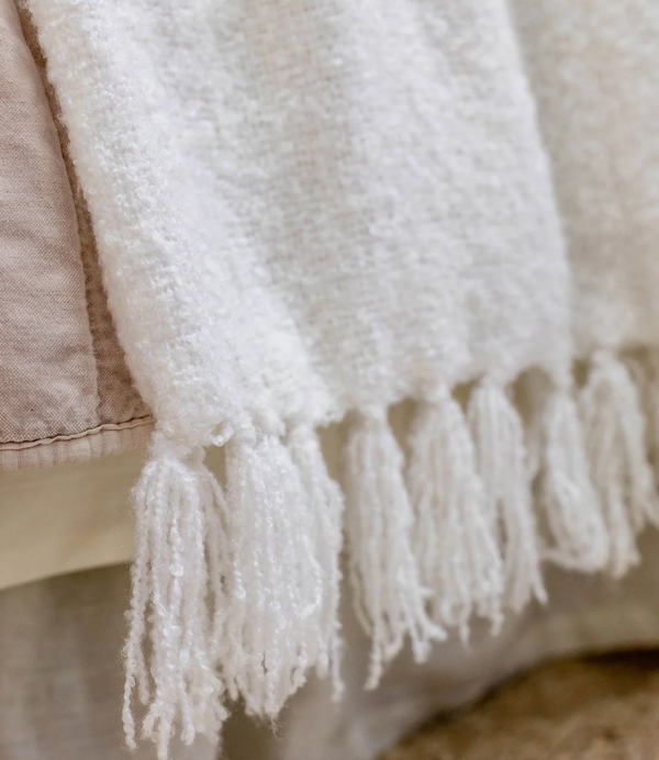 Murphy Oversized Ivory Throw