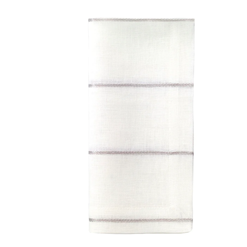 Metallic Thread Napkin Silver Set of 4