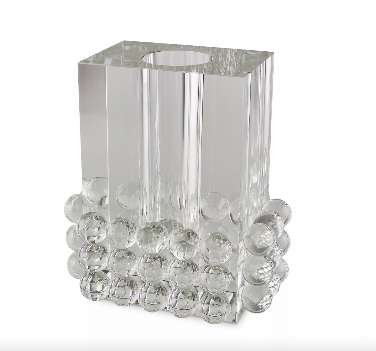 Crystal Balls Rectangle Vase