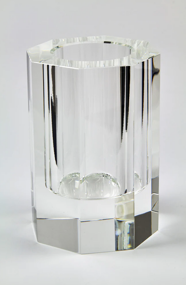 Crystal Octagon Vase
