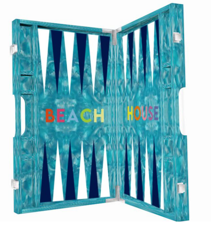 BEACH HOUSE Acrylic Backgammon