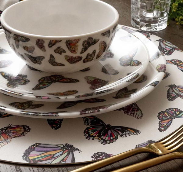 Butterflies Round Placemat Set of 4