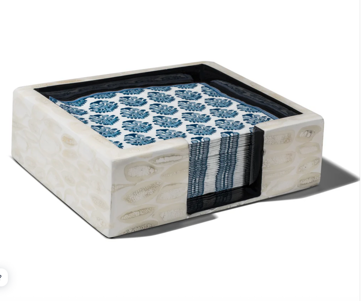 Almendro Ivory Cocktail Napkin Holder