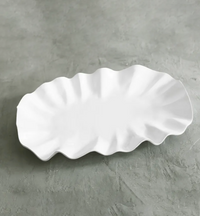 Vida Bloom Oval Platter White - Large