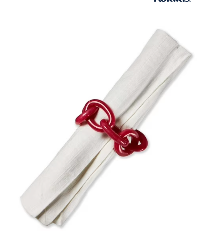 Interlink Napkin Ring s/4 - Fuchsia