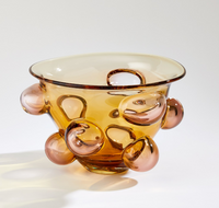 Bubbled Amber Blush Bowl
