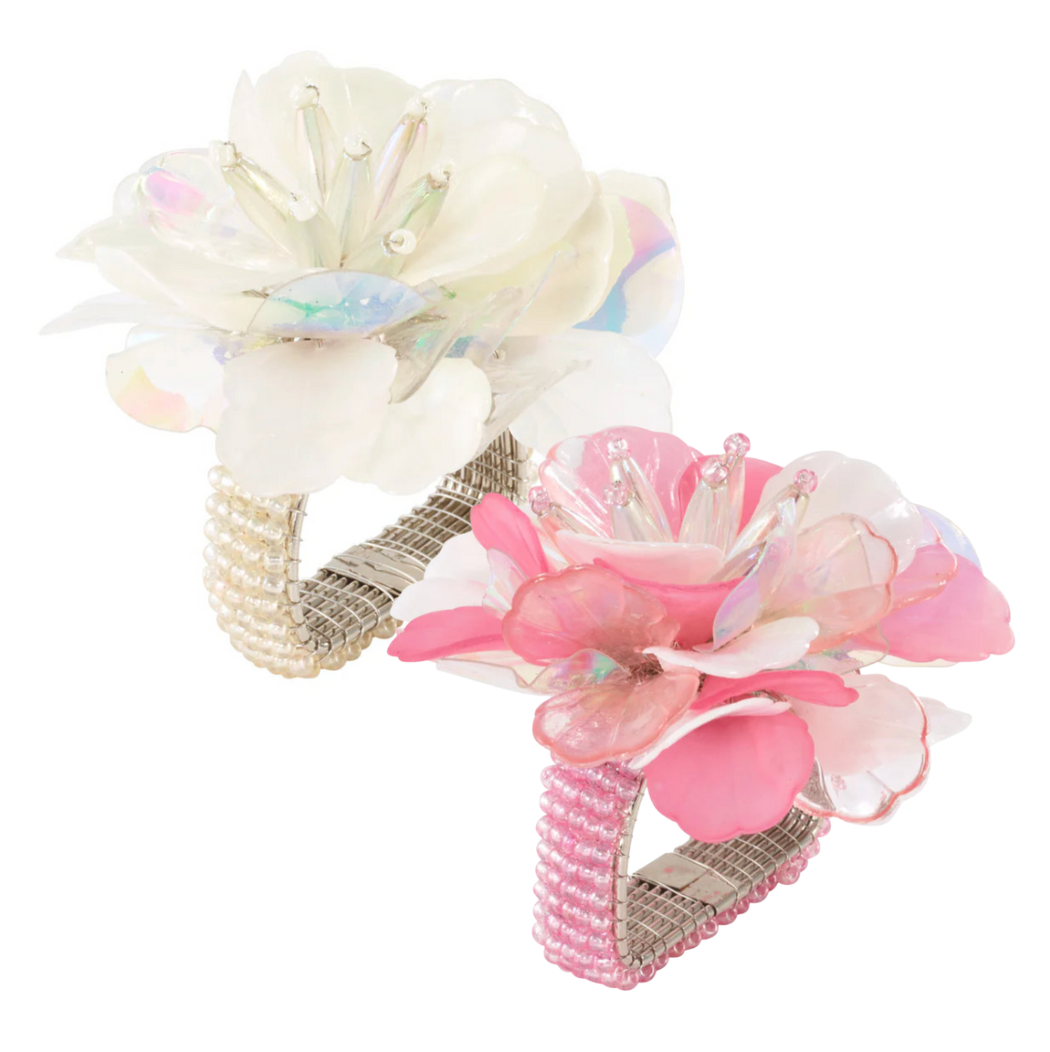 Roselily Napkin Ring Set of 4