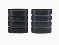 Lanier Black Marble Bookends Set of 2