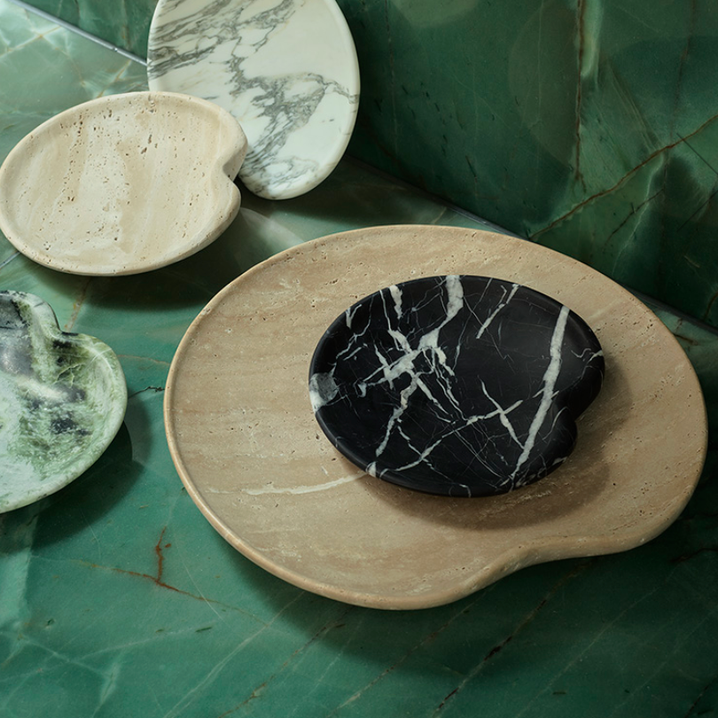 Lily Marble Bowl Black -