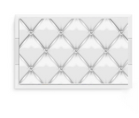 Tufted Silver with Diamonds Vanity Tray -