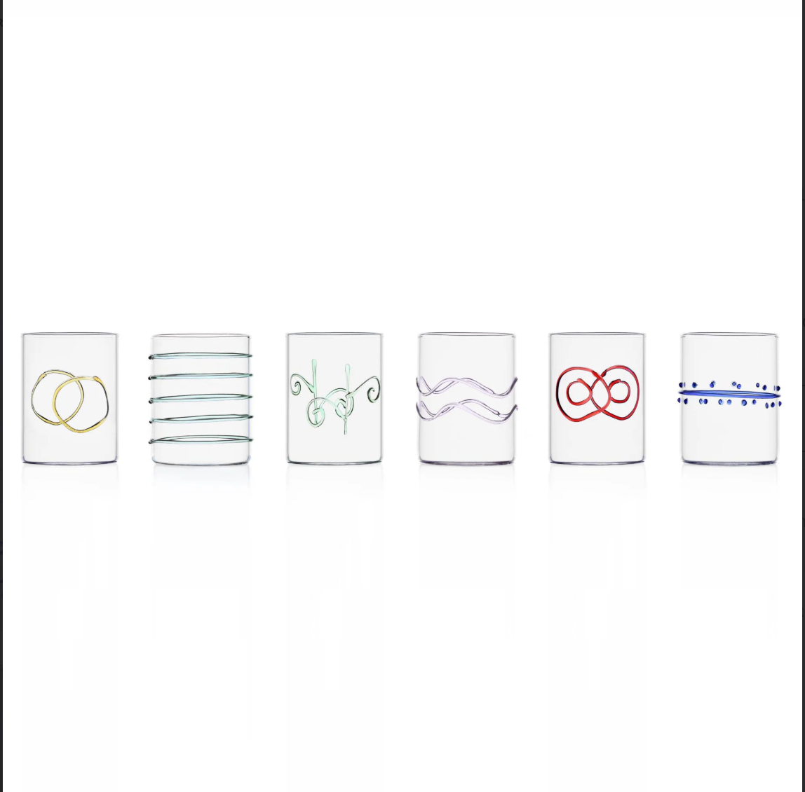 Deco Arlecchino Water Glass Set of 6
