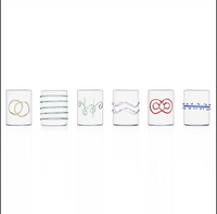 Deco Arlecchino Water Glass Set of 6