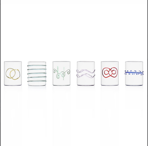 Deco Arlecchino Water Glass Set of 6