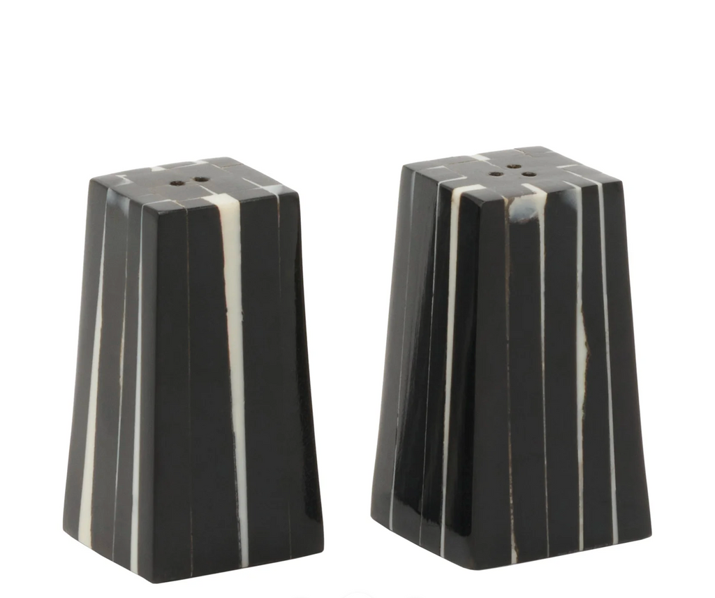 Marzia Striped Salt & Pepper Shakers