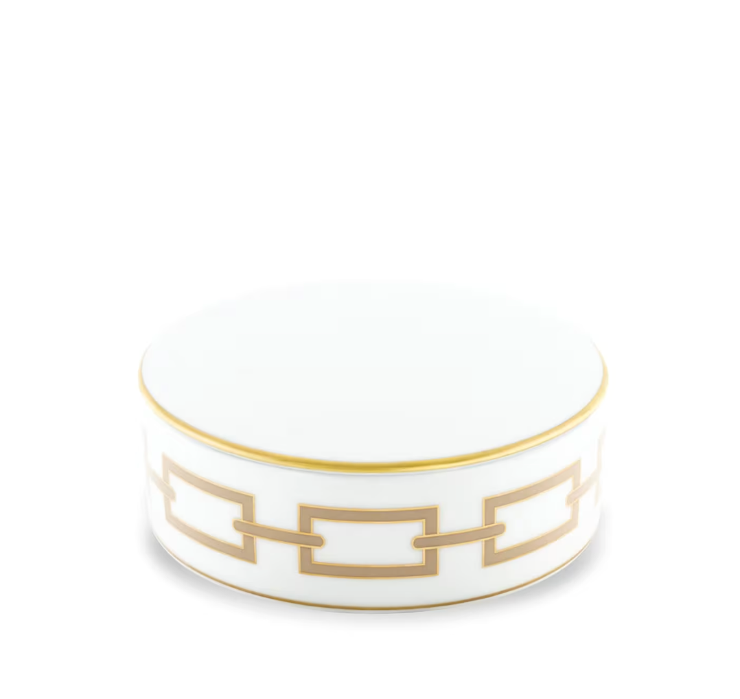 Catene Cachemire -  Round Box with Lid