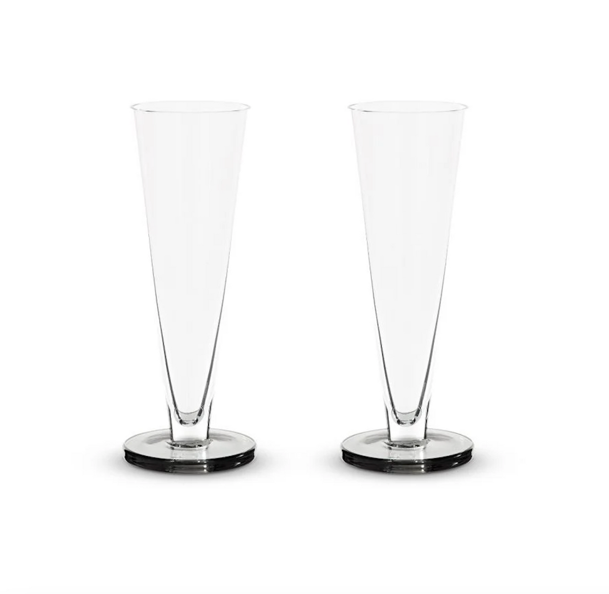 Puck Flute Glasses Set of 2