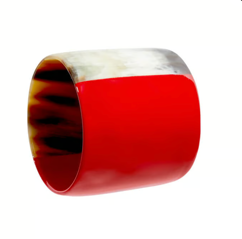 Horn Napkin Ring Set of 4