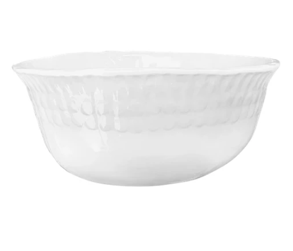 Dottie Melamine Serving Bowl White - Large
