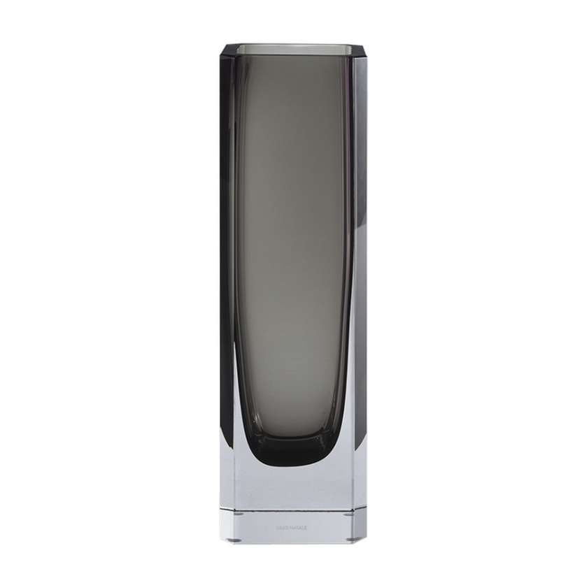 1977 Crystal Vase Smoke-