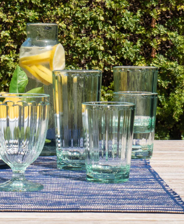 Pane Acrylic Highball Green 21oz