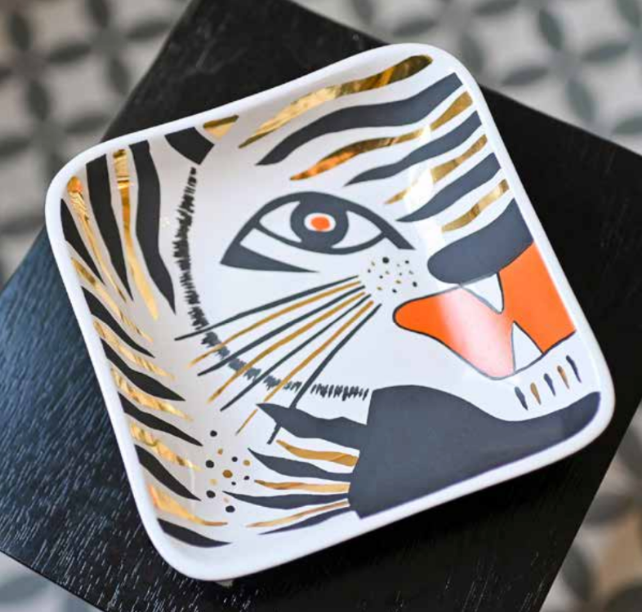 Tiger Ceramic Tray